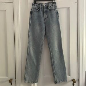 Anine Bing Kat Jean in Light Blue NWOT
